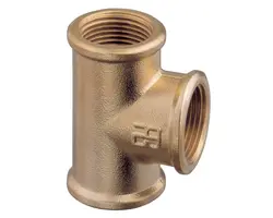 Brass T joints 1"1/4, Thread: F1"1/4