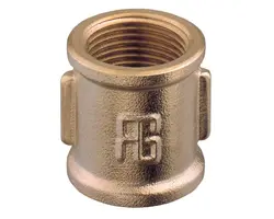 Brass Joint Sleeve - 1/4", Thread: F1/4"