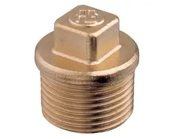 Brass Male Screw Plug - 1", Thread: 1"