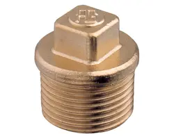 Brass male screw cap 1"1/2