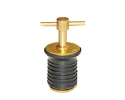 Chromed Brass Expanding T-handle Drain Plug - Ø25mm