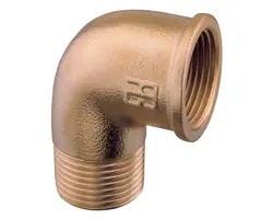 Brass elbow 90 M-F 1"1/2