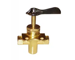 Brass three ways valve 1/4
