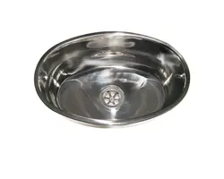 Oval stainless steel sink