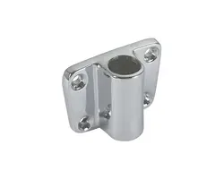 Chromed Brass Side Rowlock Socket - 12mm