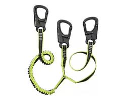 Double Safety Harness Static and Elastic with Stainless Steel Hooks