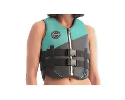 Gilet de sauvetage en nylon pour femme - Vintage - L, Taille de vêtement: L, Couleur: Teal