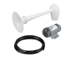 White IMO Approved Marine Horn - 12V