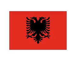 Drapeau de l'Albanie - 40x60cm, Dimensions, cm: 40x60