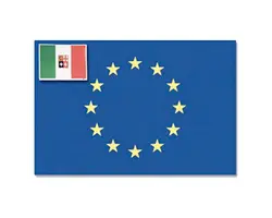 Europe & Italy Flag - 30x45cm