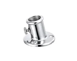 Stainless Steel Flagpole Socket - 25mm