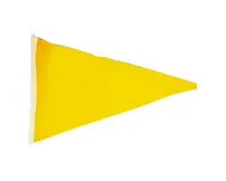 Triangular Yellow Flag - 20x30cm