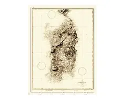 Historical Map - Sardinia Island