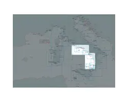 Nautical Chart - From Anzio to Cape Circeo and Pontine Islands Argentario and Scoglio Africa
