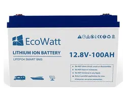 Ecowatt LiFePO4 Lithium Battery 12.8V 100Ah