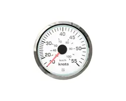 Speedometer - 55 Knots - Chromed, Color: Chrome