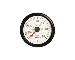 Speedometer - 55 Knots - White