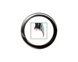 Round ViewLine Frame - 110mm - Black