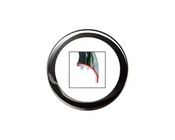 Round ViewLine Frame - 85mm - Black, Color: Black, Diameter, mm: 85