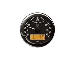 Tachometer - 4000 RPM - Black
