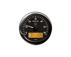 Tachometer - 6000 RPM - Black