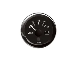 Voltmeter 8-16V - Black