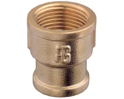 Brass pipe sleeves F-F from 1"1/2 to 1"