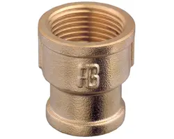 Brass pipe sleeves F-F from 1/2 to 3/8