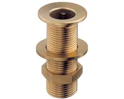 Polished Brass Through-hull - 1", Thread: 1"