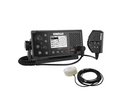 RS40-B VHF Radio With External GPS Antenna - Black