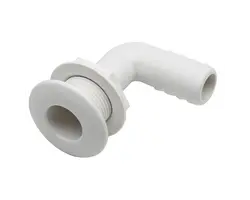 Nylon 90° Drain Socket - Ø38mm, For hose diameter, mm: 38