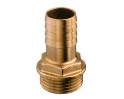 Brass male hose connector 1/4 x 6mm