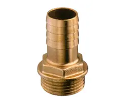 Brass male hose connector 1/4 x 8mm