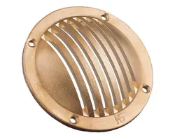 Brass slotted round scoop 120mm