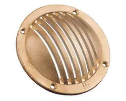 Brass slotted round scoop 60mm