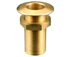 Polished brass through-hull 1"1/4 x 65mm