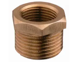 Bronze nipless reducing M-F 2" x 1"1/2