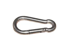 AISI 316 Carabiner with Swallow Tail Closure - diameter 9mm, Diameter, mm: 9