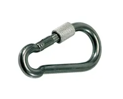 Carabiner with safery screw Ø 12mm