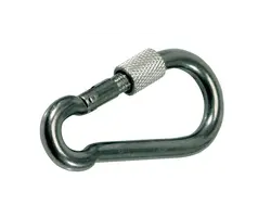 AISI 316 Carabiner with Safery Screw - diameter 5mm, Diameter, mm: 5