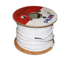 Wire Rope with White Plastic Sheath - diameter 6mm, Outer diameter, mm: 6