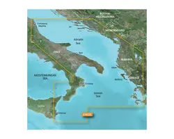 BlueChart g3 Vision - VEU453S - Adriatic Sea, South Coast Charts