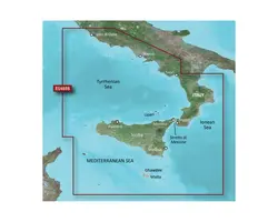 BlueChart g3 Vision - VEU460S - Italy, Sicily to Lido di Ostia Charts
