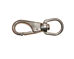 AISI 316 Snap Shackle with Swivel Eye - 85mm, Length, mm: 85