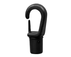 Black Nylon Snap Hook - diameter 8mm, Diameter, mm: 8