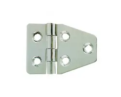 Mirror polished S.S. hinge - 55x40mm