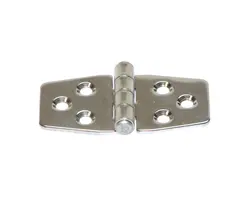 Mirror Polished S.S. Reversed Hinge - 76x40mm, Model: Reversed