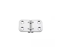 Mirror polished S.S. hinge - 72x40mm