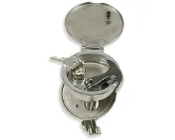 Flush hatch lock with key Ø 68mm