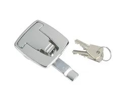 Flush hatch lock with key - 53x60mm